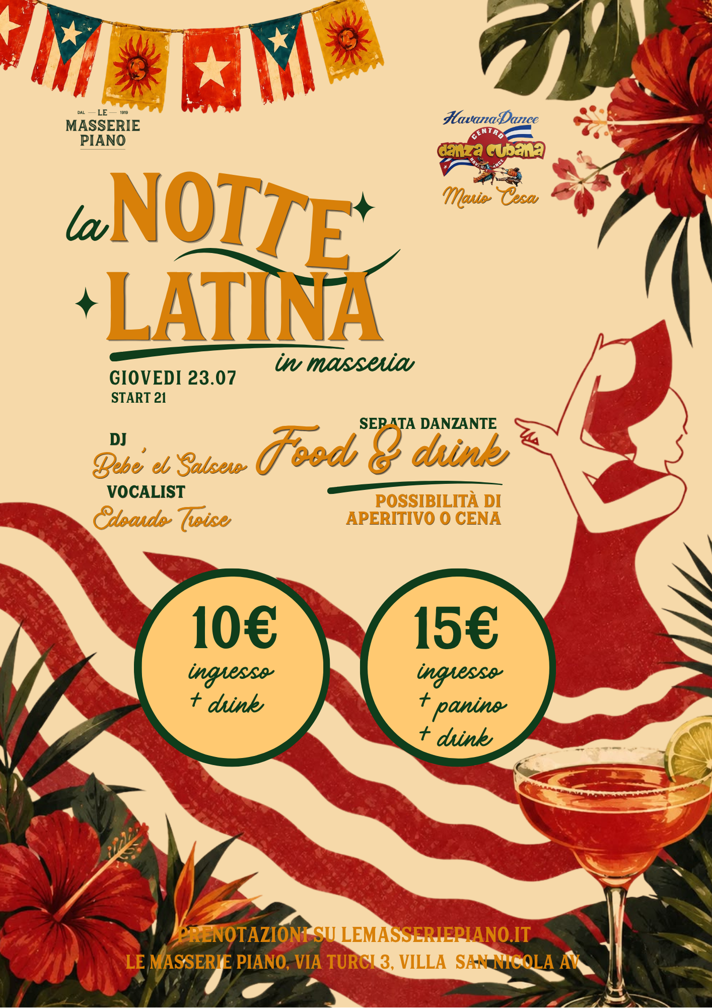 LA NOTTE LATINA in masseria
